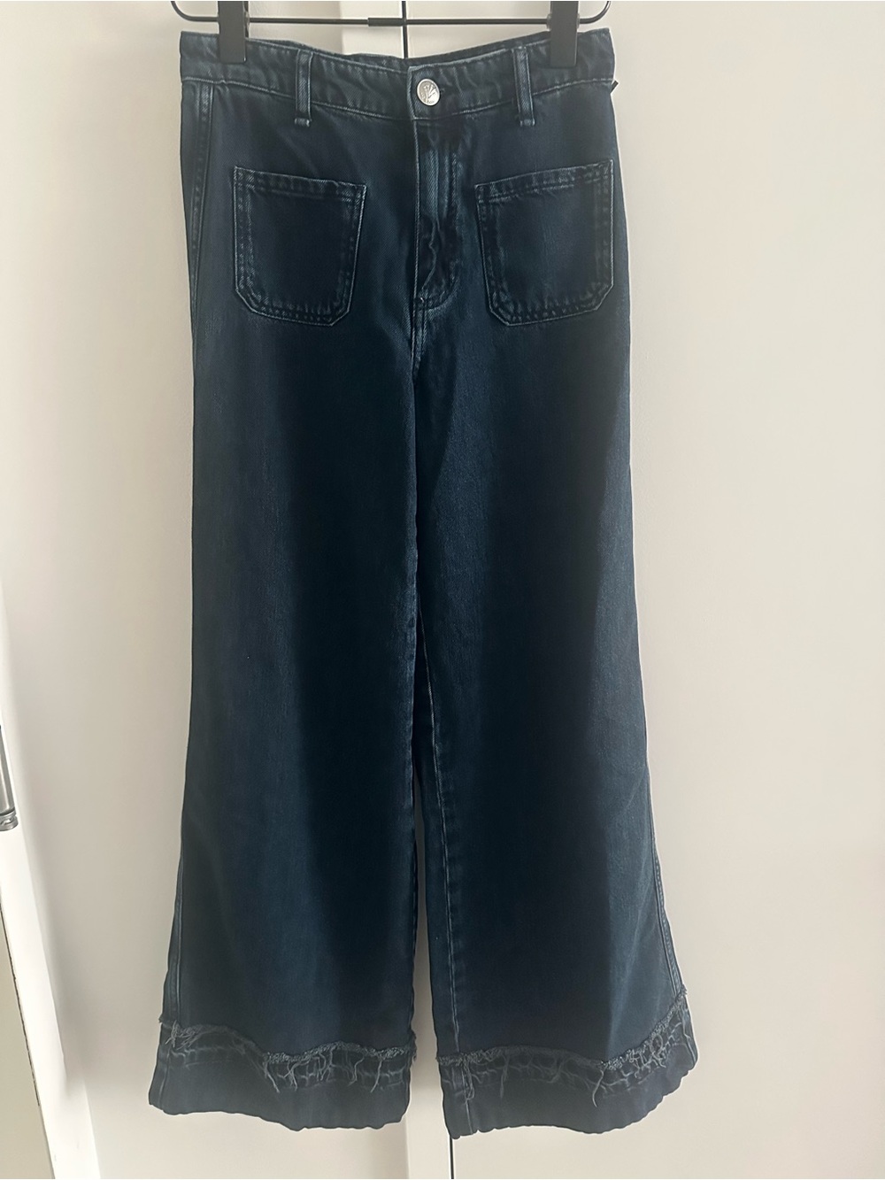 rag & bone Marina Denim Mid-Rise Wide-Leg Jeans - Picture 7 of 8
